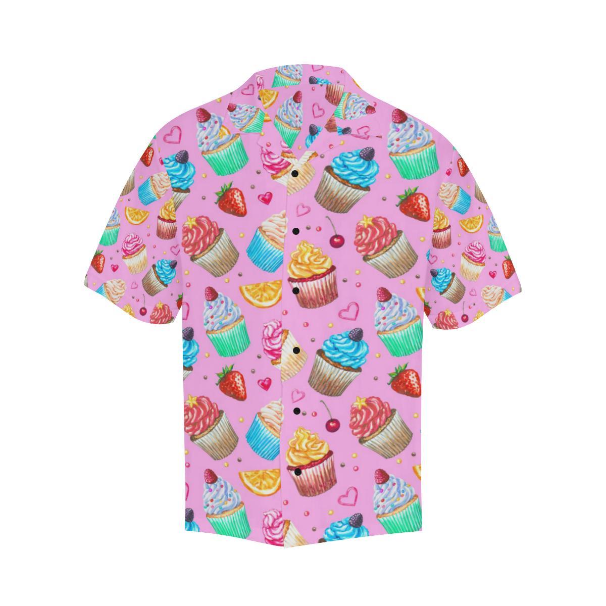 Cupcake Pattern Print Design CP05 Men Hawaiian Shirt-JorJune