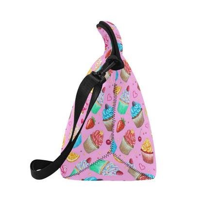Cupcake Pattern Print Design CP05 Neoprene Lunch Bag-JorJune