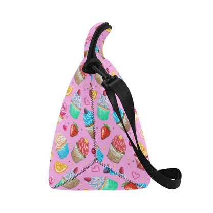 Cupcake Pattern Print Design CP05 Neoprene Lunch Bag-JorJune