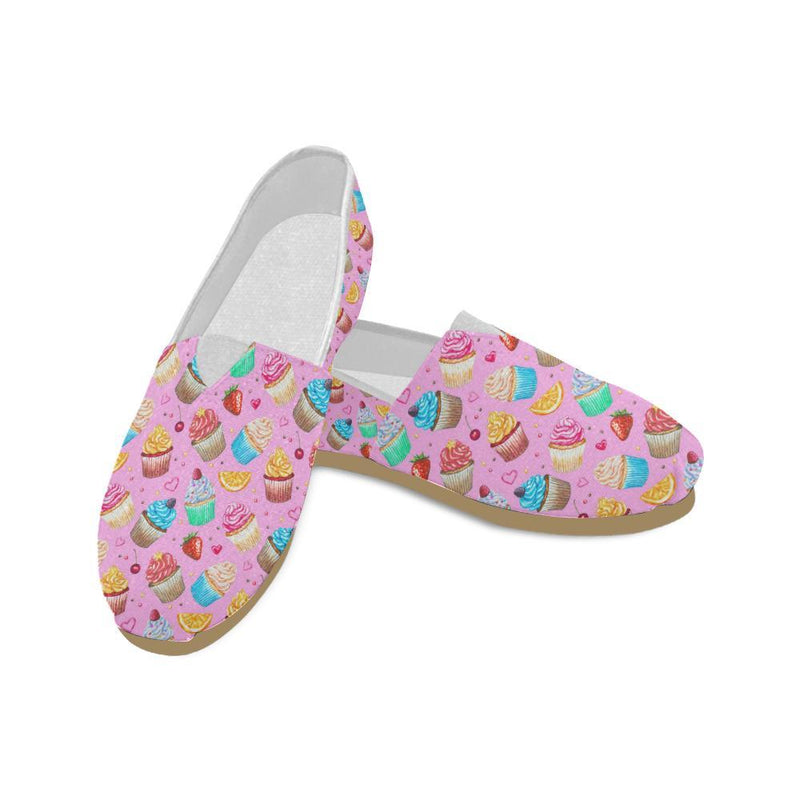 Cupcake Pattern Print Design CP05 Women Casual Shoes-JorJune.com