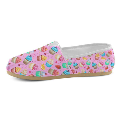 Cupcake Pattern Print Design CP05 Women Casual Shoes-JorJune.com
