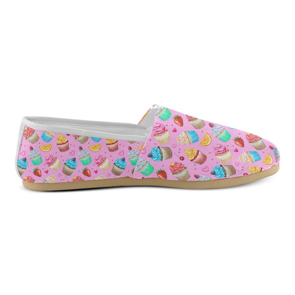 Cupcake Pattern Print Design CP05 Women Casual Shoes-JorJune.com