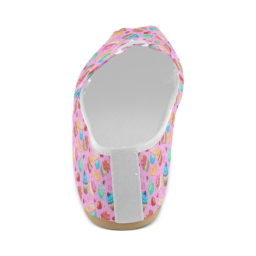 Cupcake Pattern Print Design CP05 Women Casual Shoes-JorJune.com