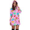 Cupcake Pattern Print Design CP05 Women Hoodie Dress