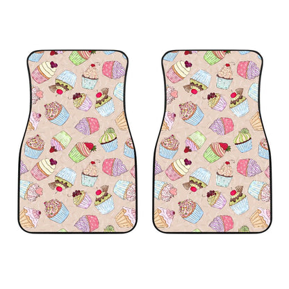 Cupcake Pattern Print Design CP06 Car Floor Mats-JorJune