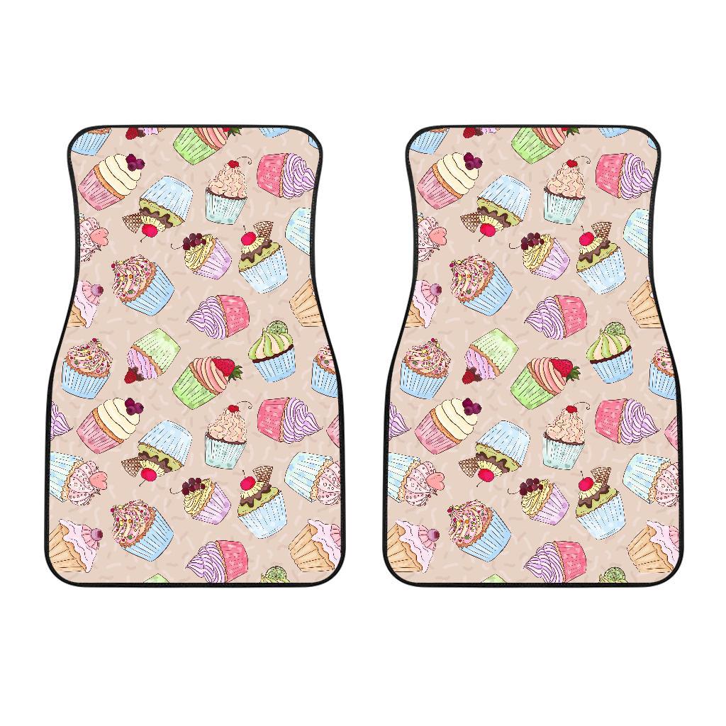 Cupcake Pattern Print Design CP06 Car Floor Mats-JorJune