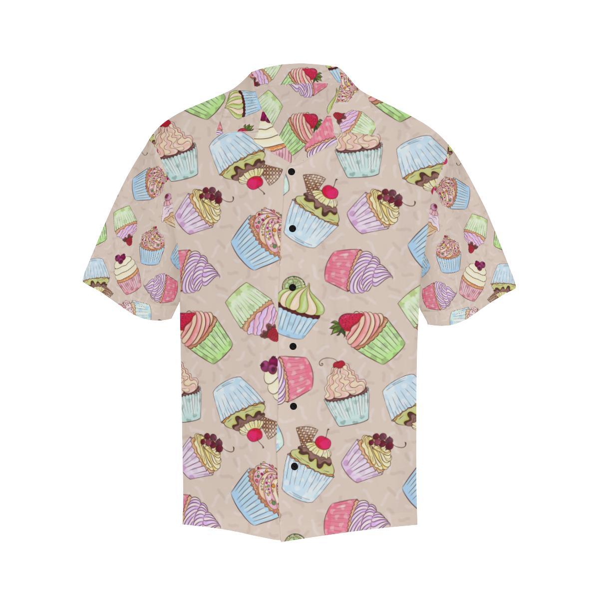 Cupcake Pattern Print Design CP06 Men Hawaiian Shirt-JorJune