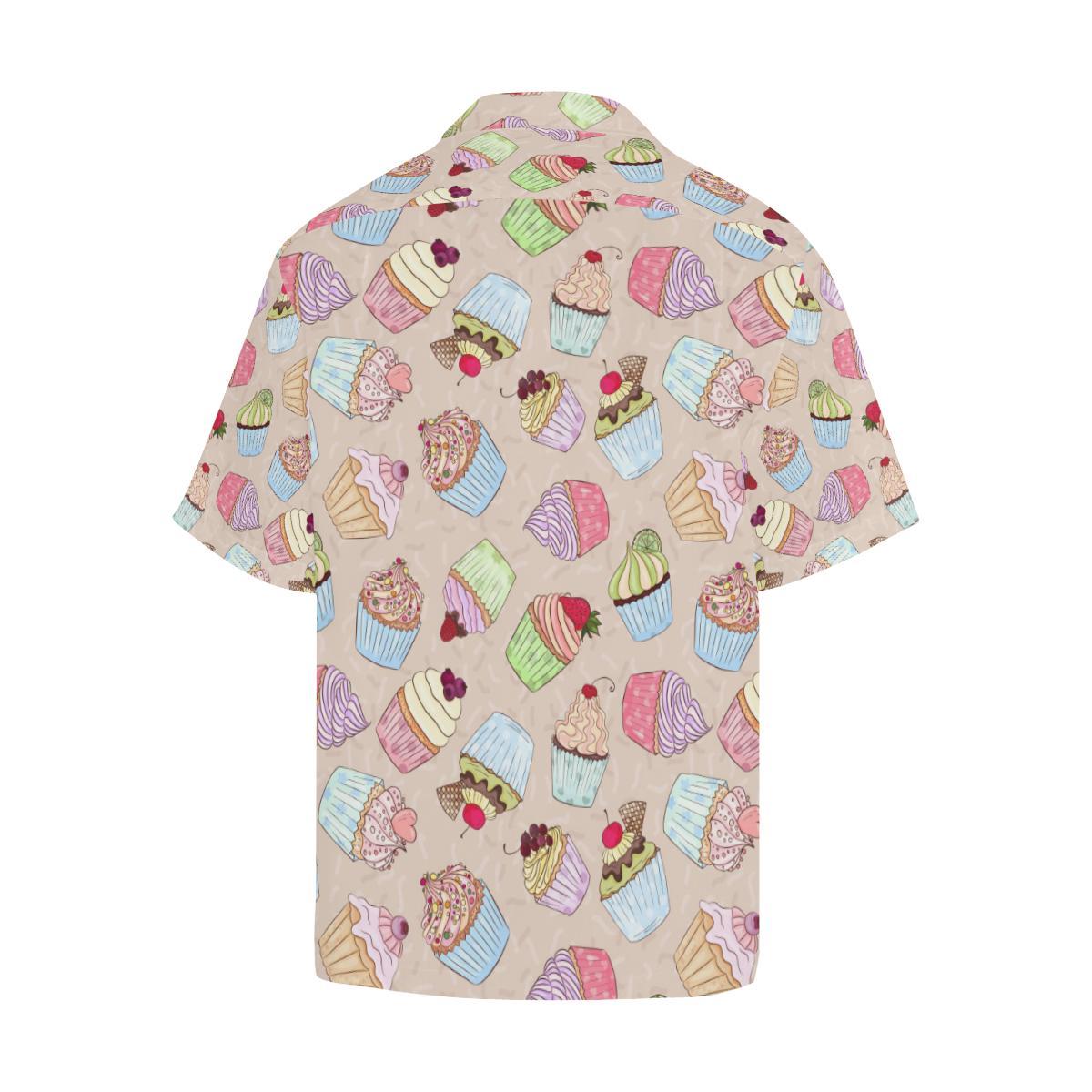 Cupcake Pattern Print Design CP06 Men Hawaiian Shirt-JorJune