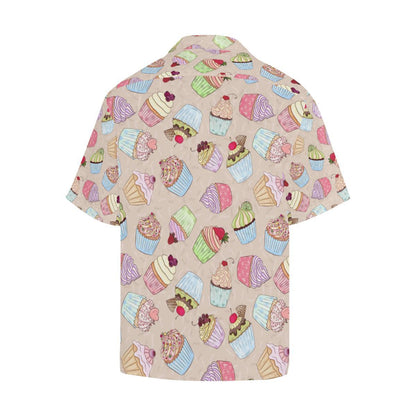 Cupcake Pattern Print Design CP06 Men Hawaiian Shirt-JorJune