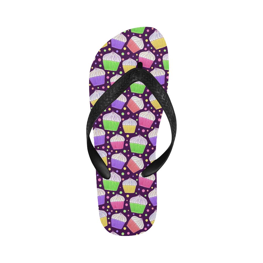 Cupcake Pattern Print Design CP07 Flip Flops-JorJune