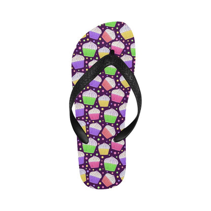 Cupcake Pattern Print Design CP07 Flip Flops-JorJune