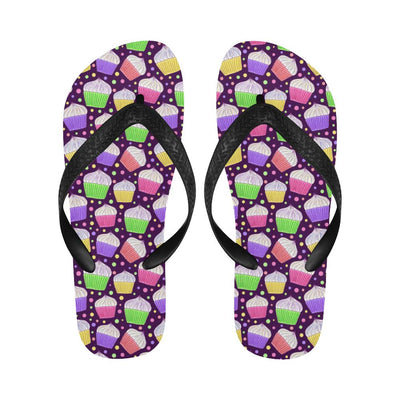 Cupcake Pattern Print Design CP07 Flip Flops-JorJune