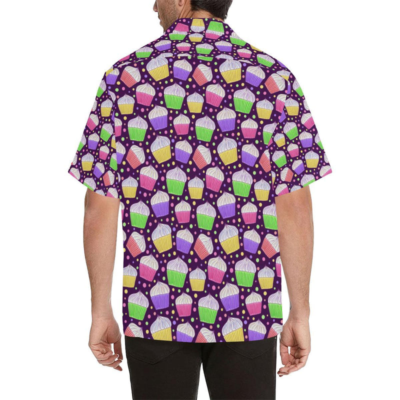 Cupcake Pattern Print Design CP07 Men Hawaiian Shirt-JorJune