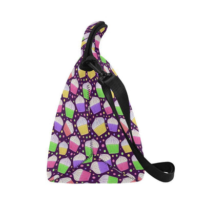 Cupcake Pattern Print Design CP07 Neoprene Lunch Bag-JorJune