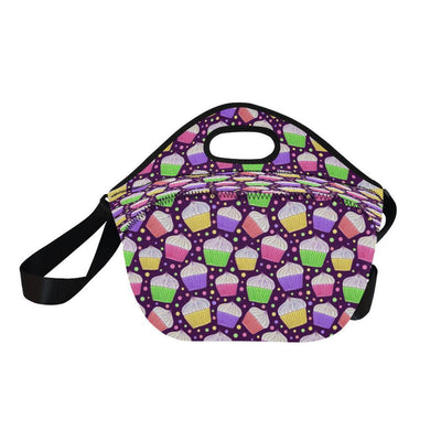 Cupcake Pattern Print Design CP07 Neoprene Lunch Bag-JorJune