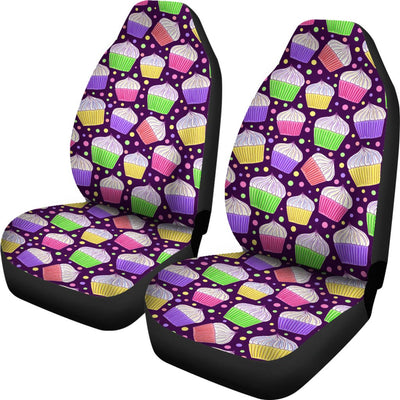 Cupcake Pattern Print Design CP07 Universal Fit Car Seat Covers