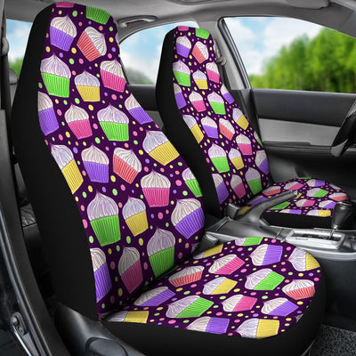 Cupcake Pattern Print Design CP07 Universal Fit Car Seat Covers