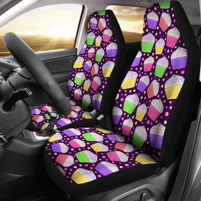 Cupcake Pattern Print Design CP07 Universal Fit Car Seat Covers