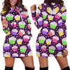 Cupcake Pattern Print Design CP07 Women Hoodie Dress