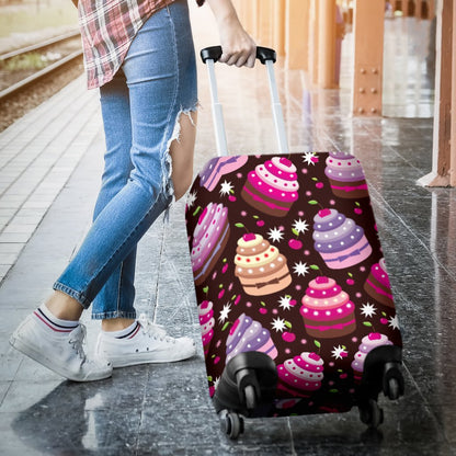 Cupcake Print Luggage Cover Protector