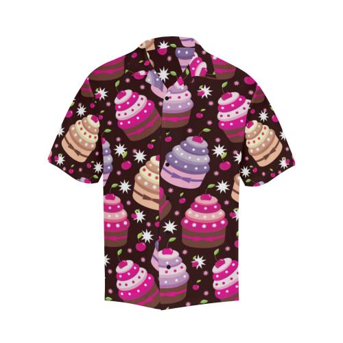 Cupcake Print Men Hawaiian Shirt
