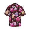 Cupcake Print Men Hawaiian Shirt