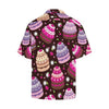 Cupcake Print Men Hawaiian Shirt