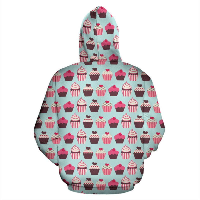 CupCake Print Pattern All Over Print Hoodie