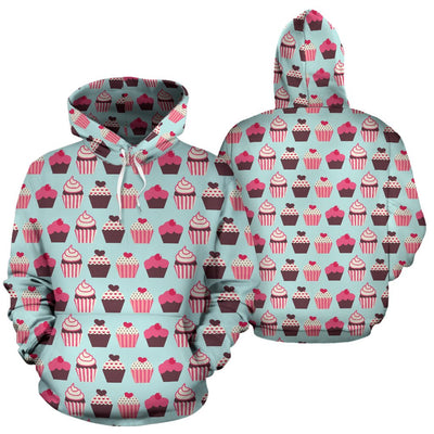 CupCake Print Pattern All Over Print Hoodie