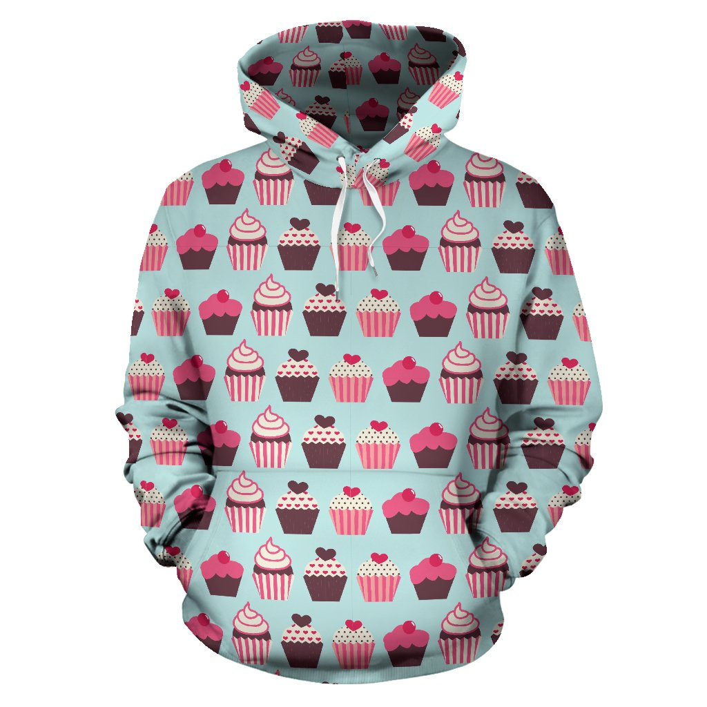 CupCake Print Pattern All Over Print Hoodie