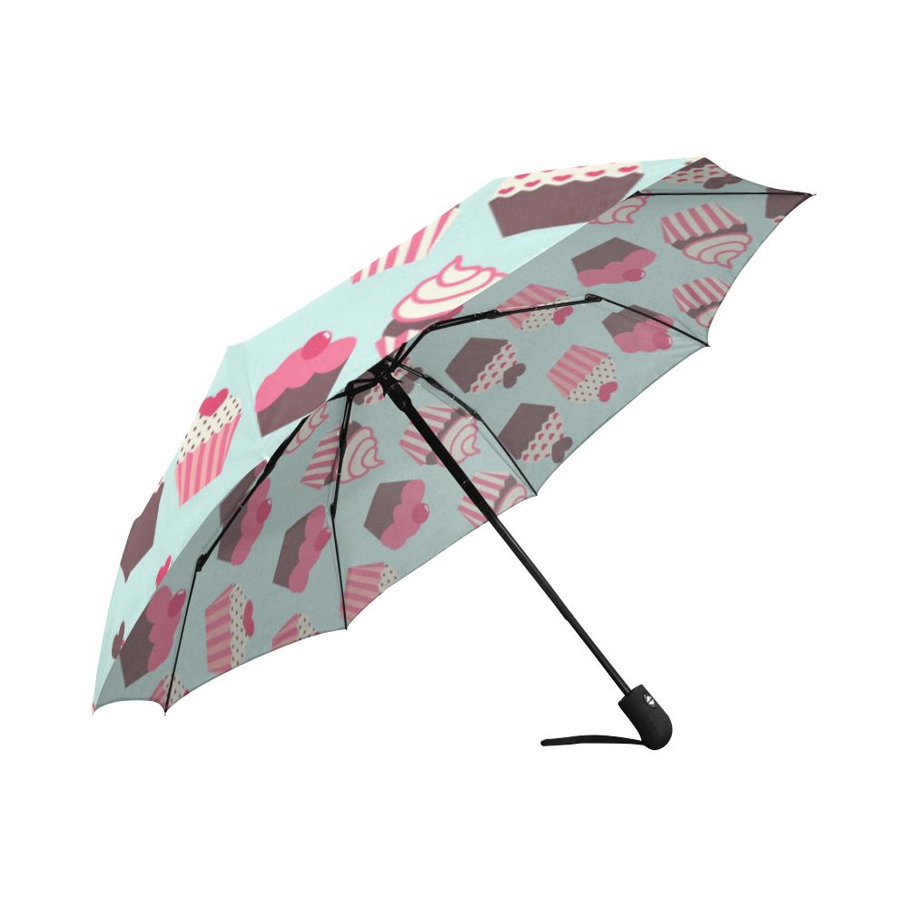 CupCake Print Pattern Automatic Foldable Umbrella