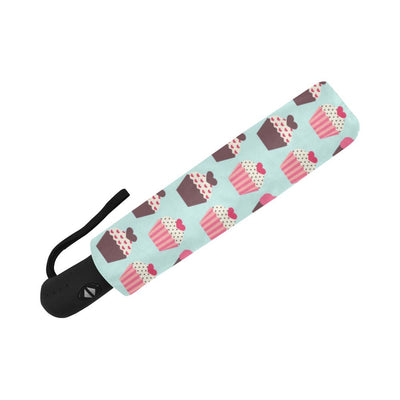 CupCake Print Pattern Automatic Foldable Umbrella