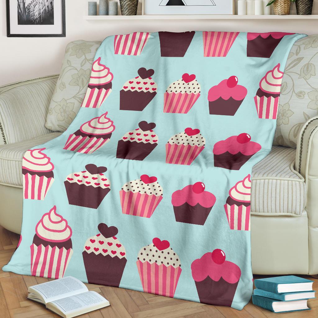 CupCake Print Pattern Fleece Blanket