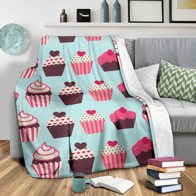 CupCake Print Pattern Fleece Blanket