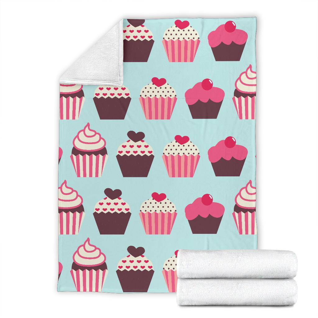 CupCake Print Pattern Fleece Blanket