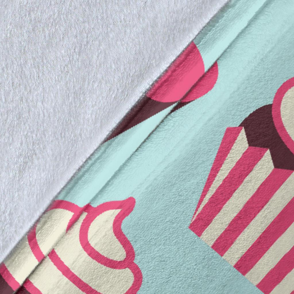 CupCake Print Pattern Fleece Blanket