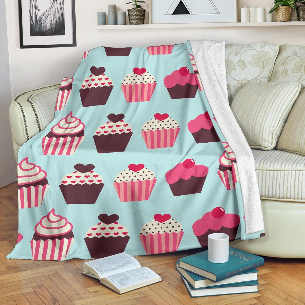 CupCake Print Pattern Fleece Blanket