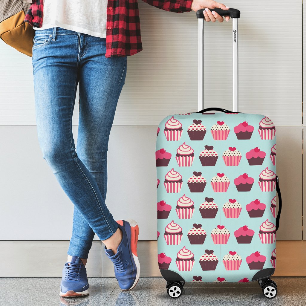 CupCake Print Pattern Luggage Cover Protector