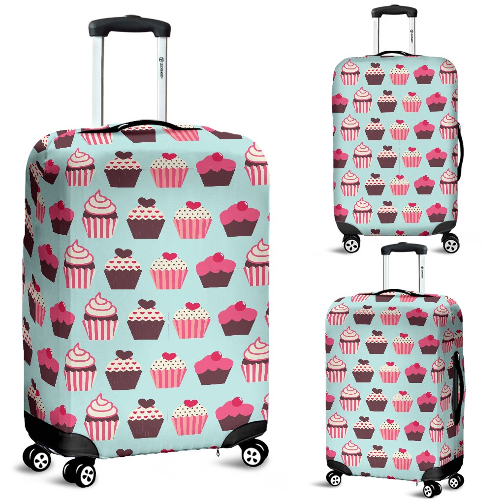 CupCake Print Pattern Luggage Cover Protector