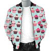 CupCake Print Pattern Men Casual Bomber Jacket