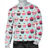 CupCake Print Pattern Men Crewneck Sweatshirt