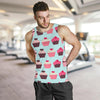 CupCake Print Pattern Men Tank Top