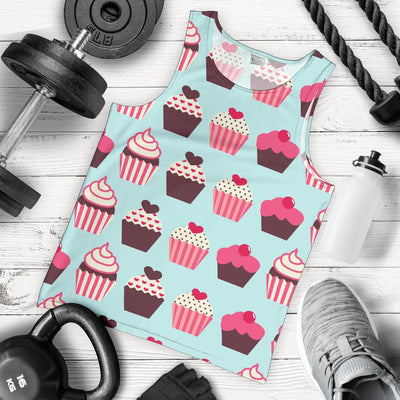 CupCake Print Pattern Men Tank Top