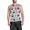 CupCake Print Pattern Men Tank Top