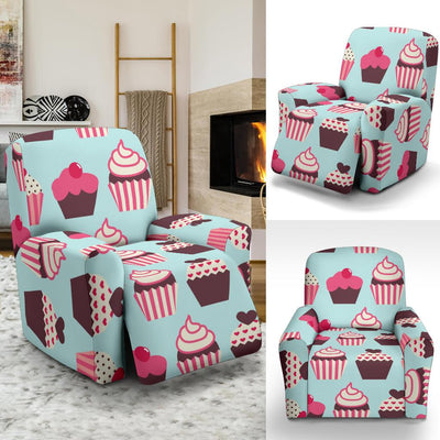 CupCake Print Pattern Recliner Slipcover-JORJUNE.COM