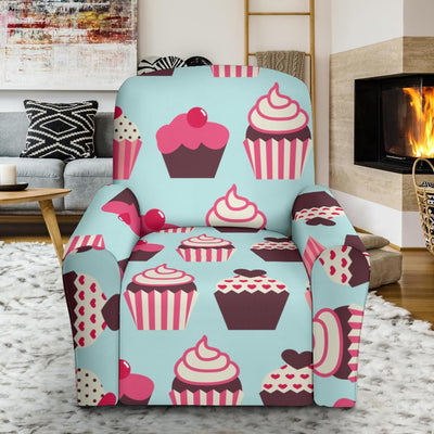 CupCake Print Pattern Recliner Slipcover-JORJUNE.COM