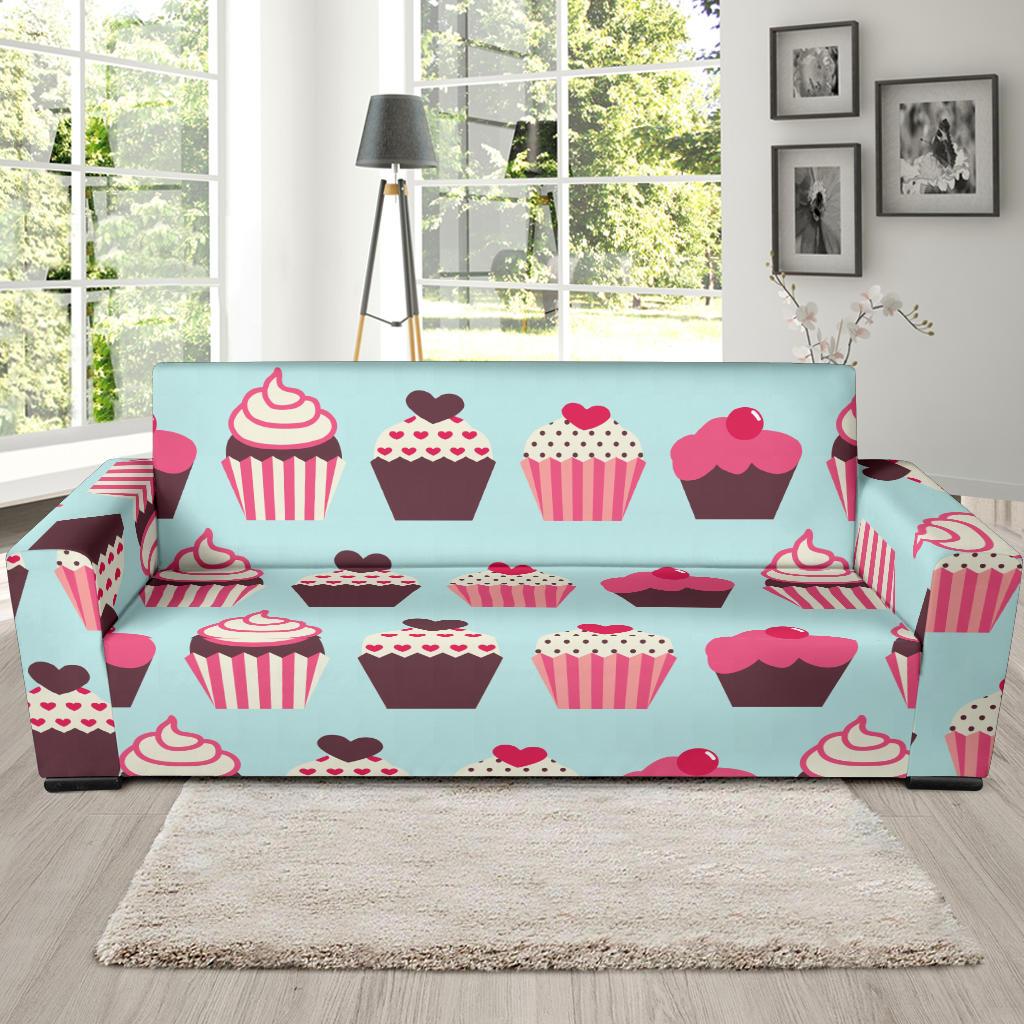 CupCake Print Pattern Sofa Slipcover-JORJUNE.COM