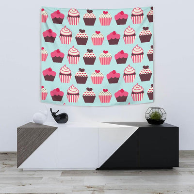 CupCake Print Pattern Tapestry