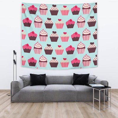 CupCake Print Pattern Tapestry