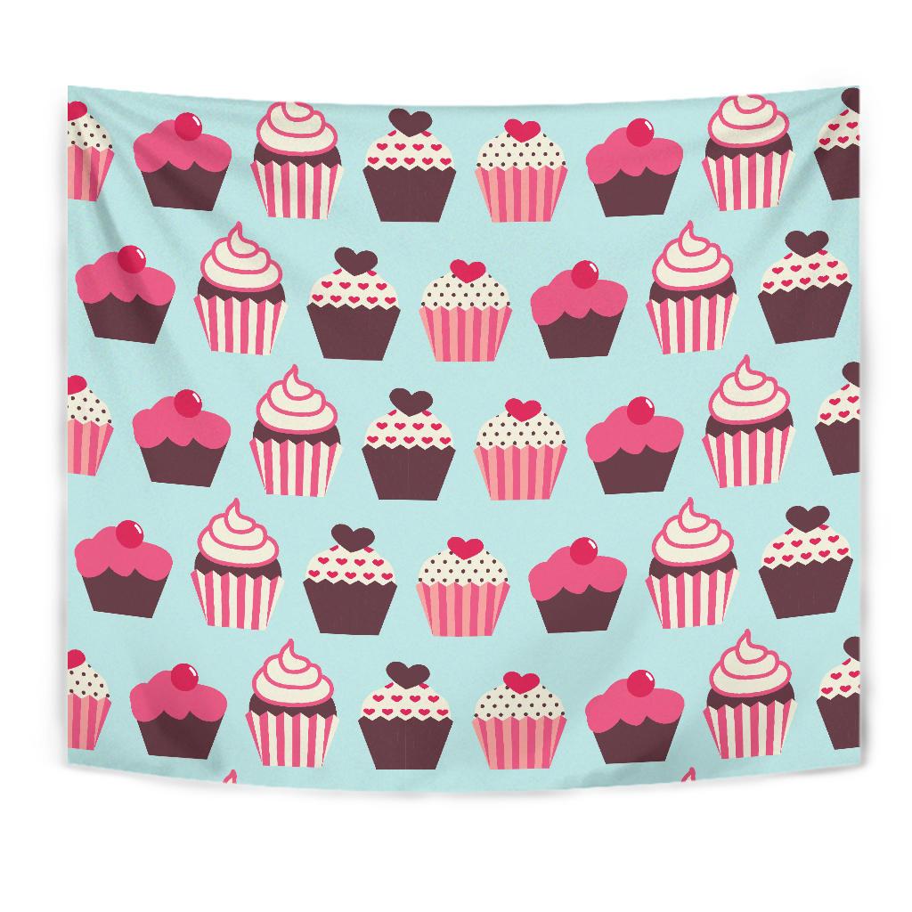 CupCake Print Pattern Tapestry